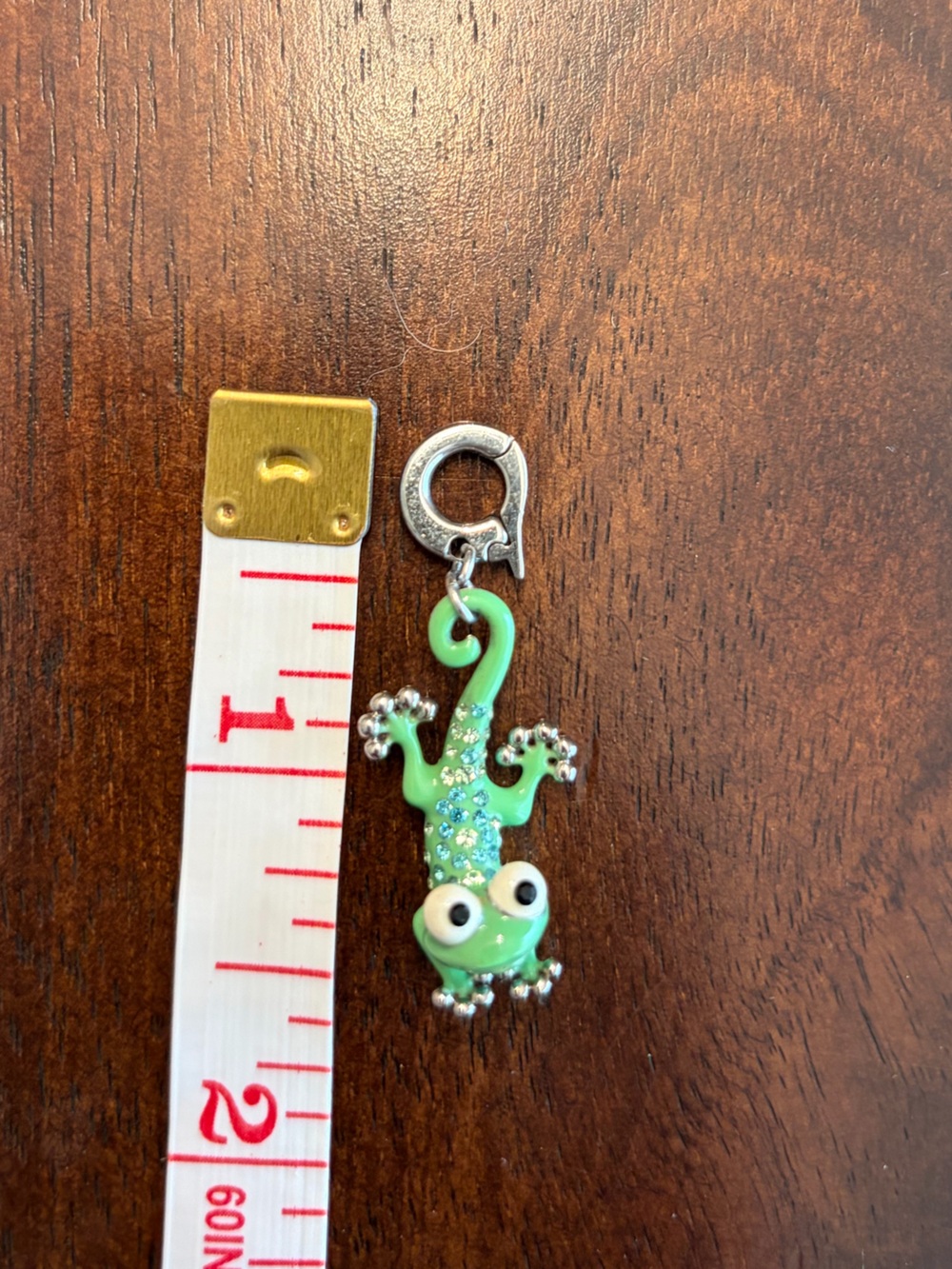 Swarovski Green Gecko Charm